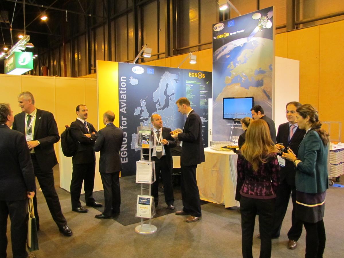ESSP and EGNOS stand at the ATM expo. © Reynolds