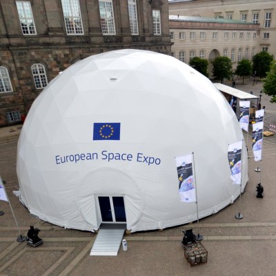 The exhibition dome in Copenhagen