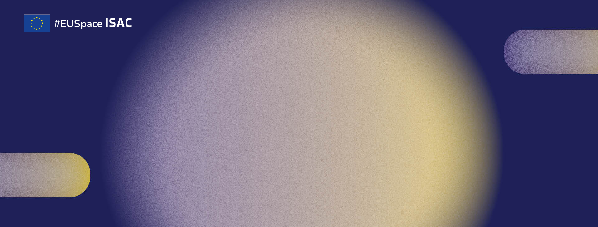 blue and yellow banner with #EUSpace logo on top left corner