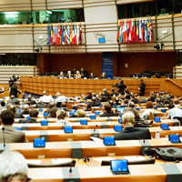The European Parliament Hemicycle. ©Peter Gutierrez