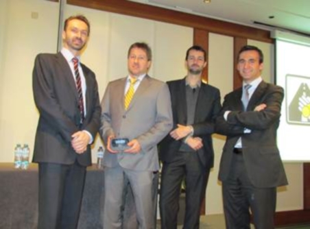 Speakers at the GSA conference session (from left to right) Miroslav Bobošik, Norbert Schindler, moderator Sven Maerivoet, and Alberto Fernández Wyttenbach