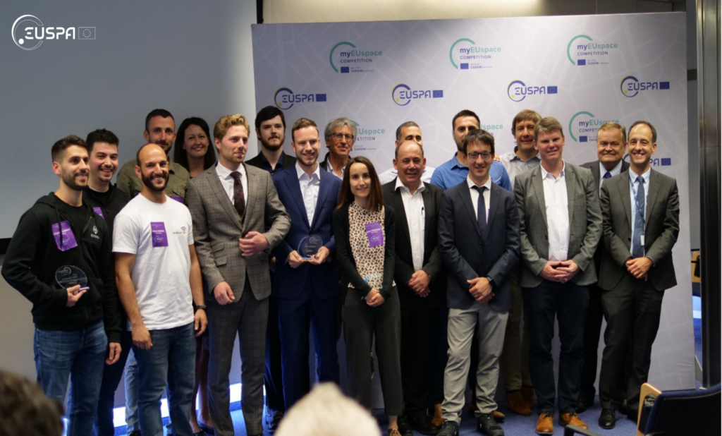 #myEUspace competition winners on Entrepreneurship Day at EUSPA #myEUspace competition winners on Entrepreneurship Day at EUSPA