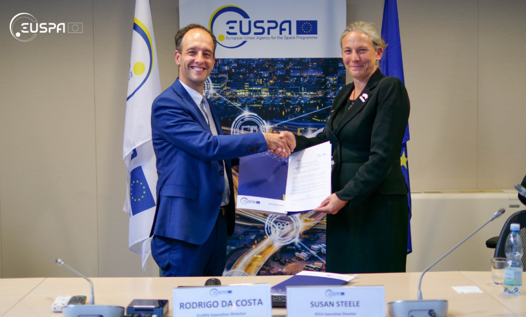 Rodrigo da Costa, EUSPA Executive Director, Susan Steele, Executive Director of EFCA Rodrigo da Costa, EUSPA Executive Director, Susan Steele, Executive Director of EFCA