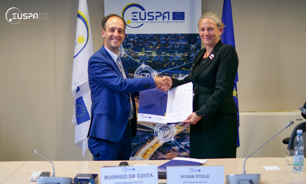 Rodrigo da Costa, EUSPA Executive Director, Susan Steele, Executive Director of EFCA 