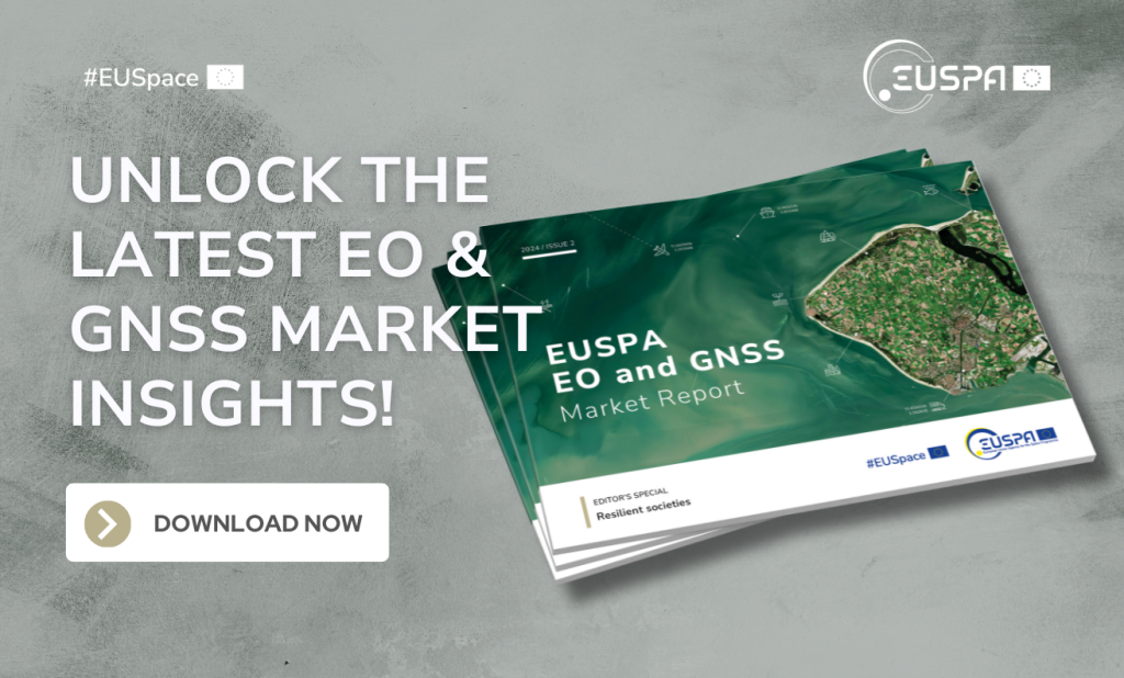 EUSPA releases the second edition of the "EUSPA EO and GNSS Market Report," delving into practical applications and benefits of downstream space technology and revealing the growth trajectory for EO and GNSS technologies. EUSPA releases the second edition of the "EUSPA EO and GNSS Market Report," delving into practical applications and benefits of downstream space technology and revealing the growth trajectory for EO and GNSS technologies.