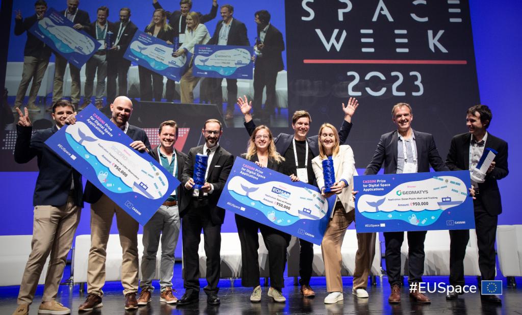 Discover the CASSINI Prize for digital space applications, dedicated in seeking winning, innovative, space-based solutions ready to detect, monitor and remove plastics, microplastics and other litter from our oceans and waterways. Discover the CASSINI Prize for digital space applications, dedicated in seeking winning, innovative, space-based solutions ready to detect, monitor and remove plastics, microplastics and other litter from our oceans and waterways.