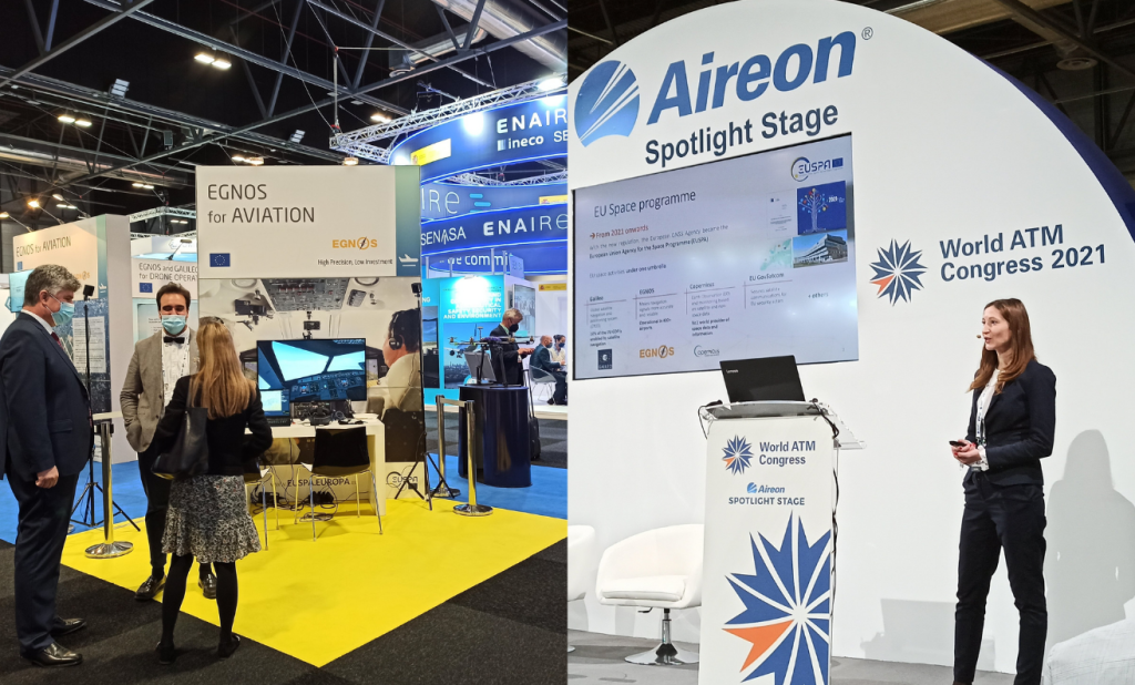 The contribution of space to green and safe flight operations was a key theme at WATM 2021. The contribution of space to green and safe flight operations was a key theme at WATM 2021.