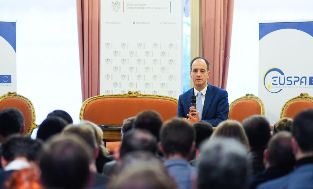 EUSPA Executive Director Rodrigo da Costa at the Prague House event in Brussels EUSPA Executive Director Rodrigo da Costa at the Prague House event in Brussels