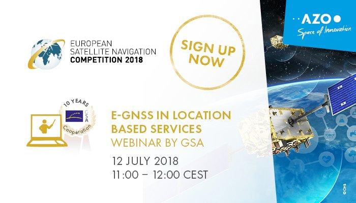 Sign up to learn all about E-GNSS in location based services.