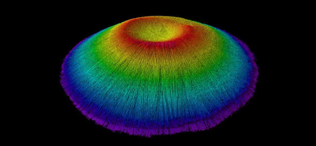 Mini volcano on the ocean floor inside the Deception Island caldera, mapped adding Galileo HAS