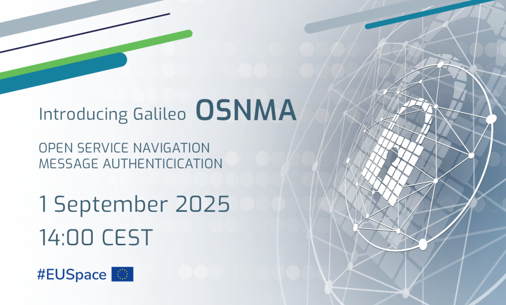 OSNMA Webinar - September 1st 14:00 CEST