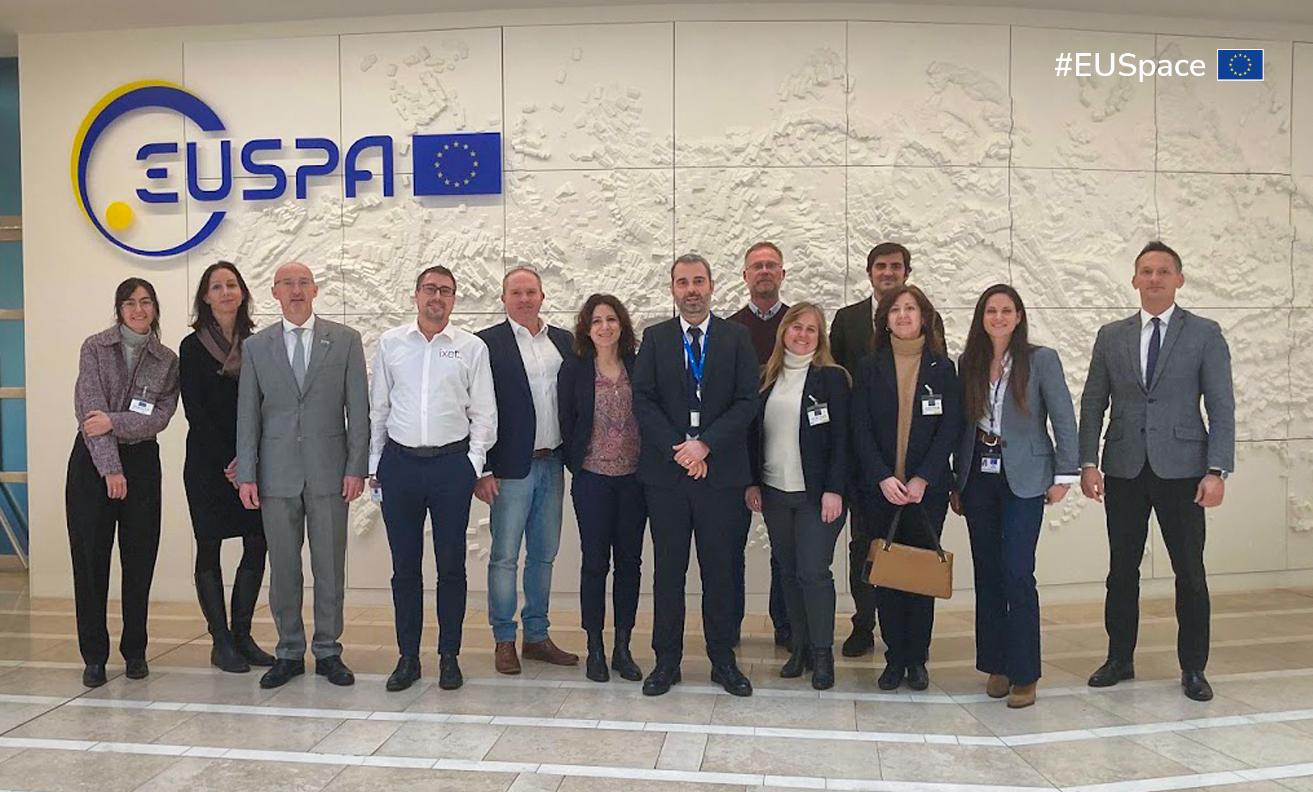 GEXTRECS team at EUSPA headquarters in Prague