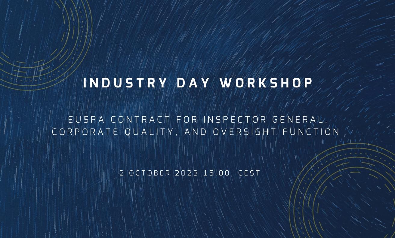 EUSPA published a new public procurement to help achieve its objectives as they are defined in the Agency’s Quality and Oversight Policies. A dedicated workshop is taking place on October 2nd, 2023.