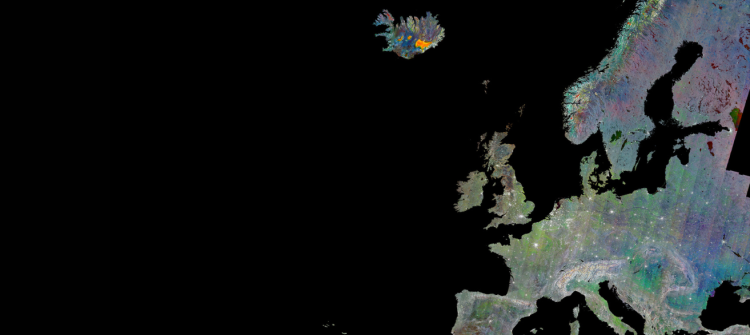 European Union as captured by Copernicus Sentinel-1 satellite