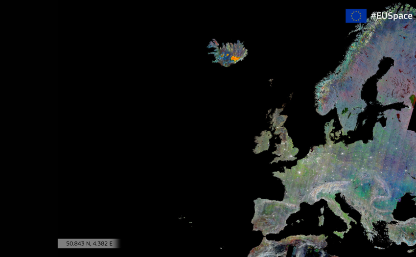 European Union as captured by Copernicus Sentinel-1 satellite