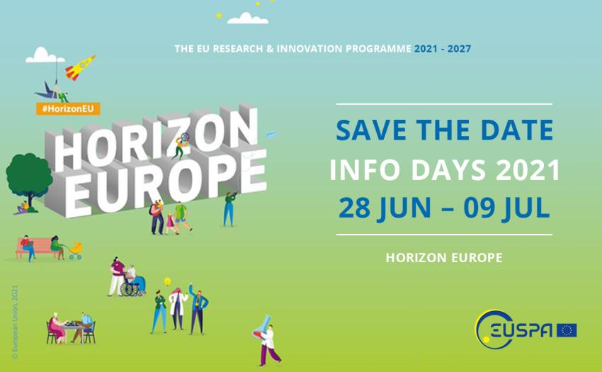 Save the date for Horizon Europe Info Days 2021!