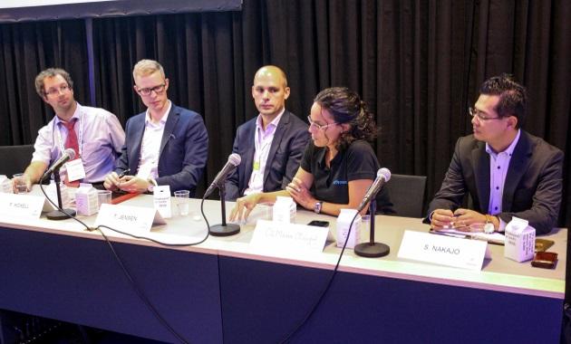 Panel discussing the role of GNSS in autonomous driving at ITS World Congress 2018 in Copenhagen