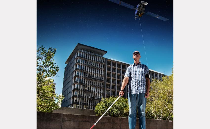 Blind Explorer provides an accurate and reliable, personal navigation solution to guide people with visual impairments along unknown paths.