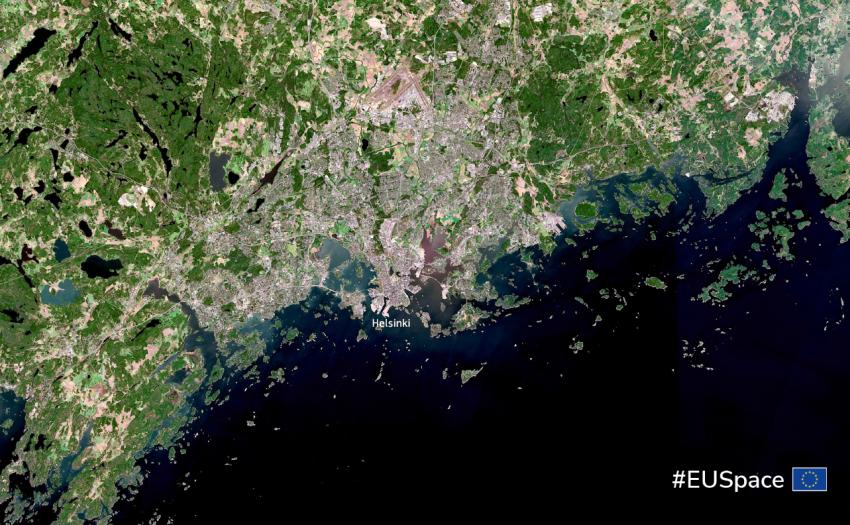 Helsinki, Finland. Credit: European Union, Copernicus Sentinel-2 imagery