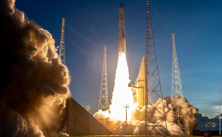 Launch of the Copernicus Sentinel-1D satellite with Ariane 6